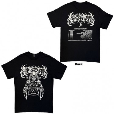 Architects Unisex T-Shirt: TSTE & AB Skeleton EU Tour 25 (Black) (Back Print) (Medium) (Ex-Tour)