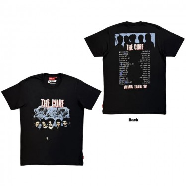 The Cure Unisex Unplugged T-Shirt: Swing Tour '96 (Black) (Back Print) (X-Large)