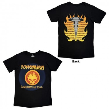The Offspring Unisex Carbon T-Shirt: Conspiracy Of One Tour '00 (Black) (Back Print) (Small)