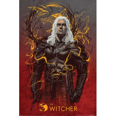 plakát 757 - Witcher - Geralt the White Wolf - 61 X 91,5 CM
