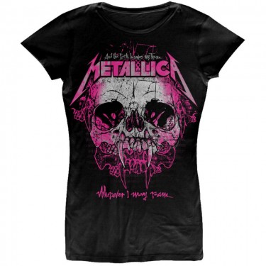 Metallica Ladies T-Shirt: Wherever I May Roam (Small)