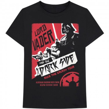 Star Wars Unisex T-Shirt: Darth Rock Two (Black) (Small)