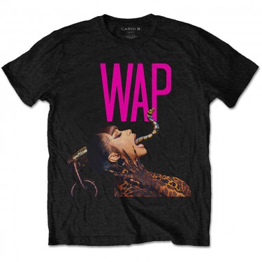 Cardi B Unisex T-Shirt: WAP Dripping Snake (Medium)