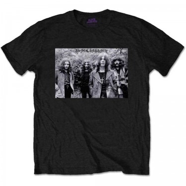 Black Sabbath Unisex T-Shirt: Group Shot - Black