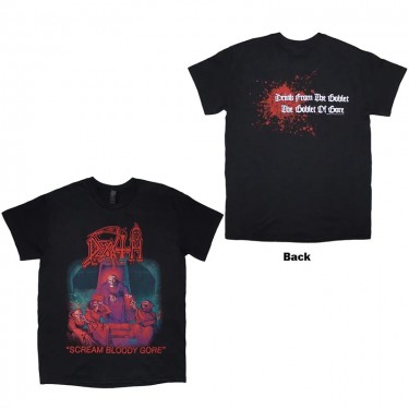Death Unisex T-Shirt: Scream Bloody Gore (Black) (Back Print) (XX-Large) Death Unisex T-Shirt: Scream Bloody Gore (Black) (Back Print) (XX-Large)