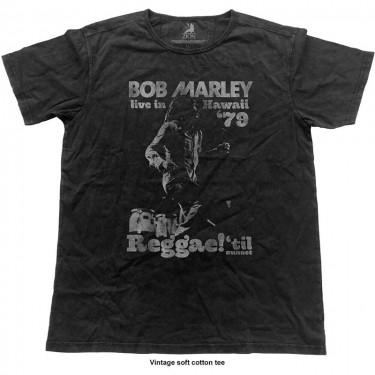 Bob Marley - Hawaii Vintage (Vintage Finish) - Fashion T-Shirt (Medium)