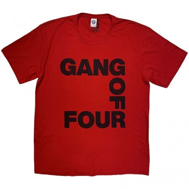 Gang of Four Unisex T-Shirt: Logo (Red) (Medium)