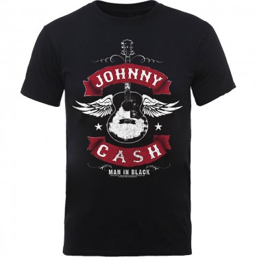 Cash Johnny - Winged Guitar - T-shirt (Medium)