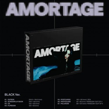 JISOO - AMORTAGE (LIMITED CD BOX - BLACK/FADE)