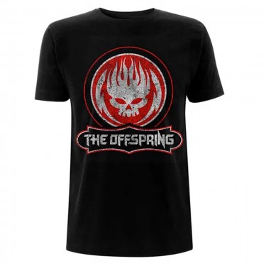 The Offspring - Distressed Skull - Unisex T-shirt (X-Large)