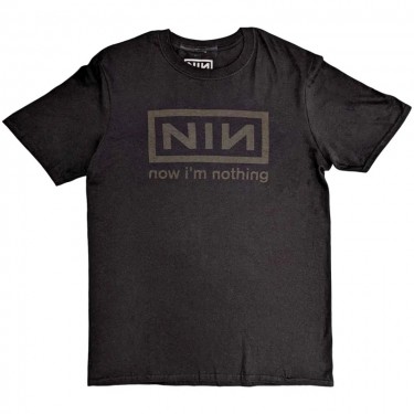 Nine Inch Nails Unisex T-Shirt: Now I'm Nothing (Charcoal Grey) (Medium)