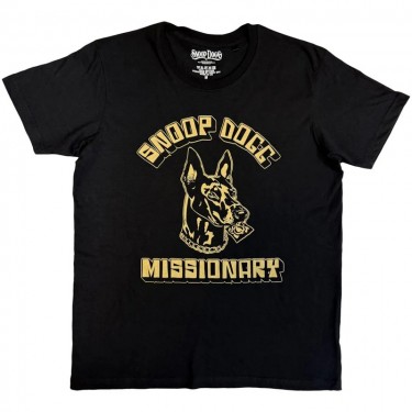 Snoop Dogg Unisex T-Shirt: Doberman (Black) (Large)