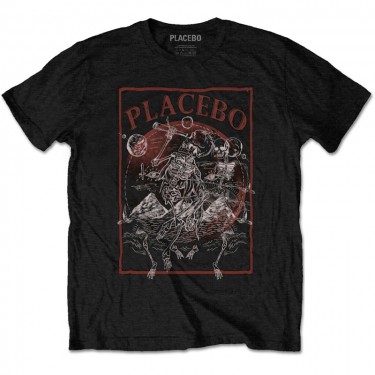 Placebo Unisex T-Shirt: Astro Skeletons (Medium)