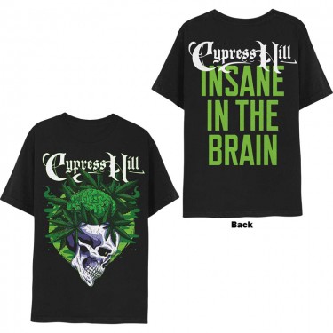 Cypress Hill Unisex T-Shirt: Insane In The Brain (Back Print) (Small)