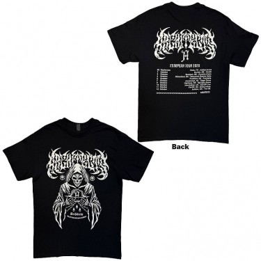 Architects Unisex T-Shirt: TSTE & AB Skeleton EU Tour 25 (Black) (Back Print) (Small) (Ex-Tour)