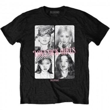 BlackPink Unisex T-Shirt: Love Sick (Back Print) - Black