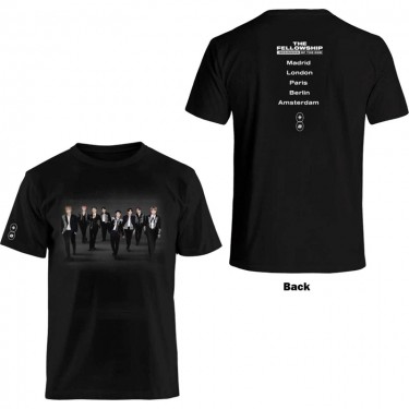 ATEEZ Unisex T-Shirt: Fellowship Tour Euro Photo (Back Print) (Large)