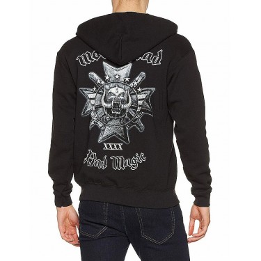 Motorhead Unisex Zipped Hoodie: Bad Magic - MIKINA (LARGE)