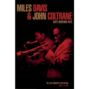 plakát 1083 - Miles Davis and John Coltrane - Cafe Bohemia - 61 x 91,5 cm