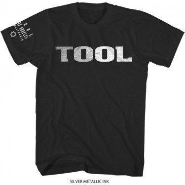 Tool Unisex T-Shirt: Metallic Silver Logo (Sleeve Print) (XX-Large)