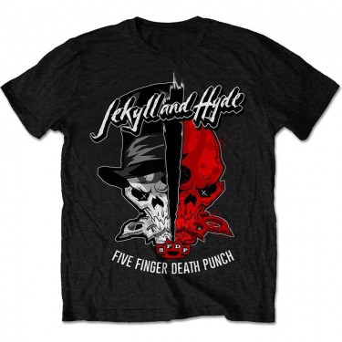 Five Finger Death Punch Unisex T-Shirt: Jekyll & Hyde (Large)