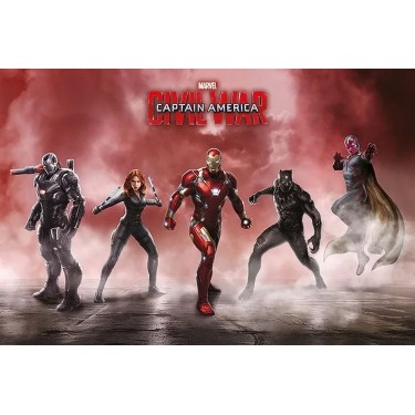 plakát 3252 - CAPTAIN AMERICA CIVIL WAR - TEAM IRON MAN - 91,5 X 61 CM