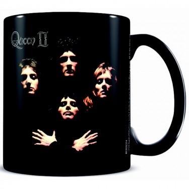 Queen (Queen II) Black Pod Mug