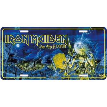 Iron Maiden Number Plate: Live After Death