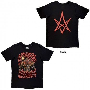 Bring Me The Horizon Unisex T-Shirt: Warrior (Black) (Back Print) (X-Large)