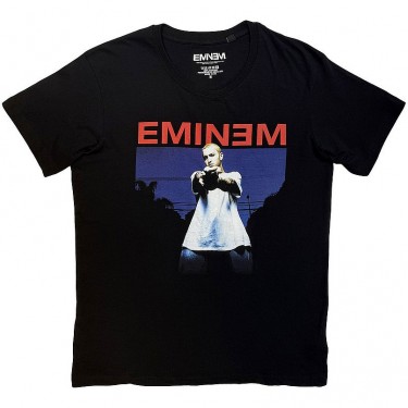 Eminem Unisex T-Shirt: Photo (Black) (Medium)