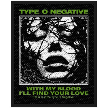 Type O Negative Woven Patch: With My Blood