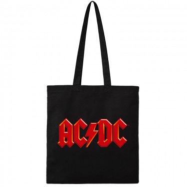 AC/DC Cotton Tote Bag: Logo