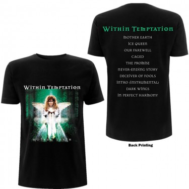 Within Temptation Unisex T-Shirt: Mother Earth (Back Print) (Medium)