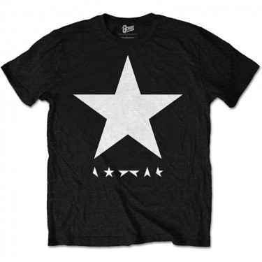 Bowie David - Blackstar (White Star on Black) - Premium T-shirt (Small)