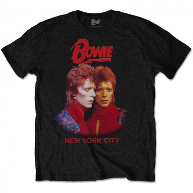 David Bowie Unisex T-Shirt: New York City (Back Print) (XX-Large)