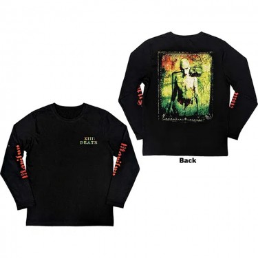 Marilyn Manson Unisex Long Sleeve T-Shirt: Death (Back & Sleeve Print) (Medium)