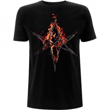 Bring Me The Horizon Unisex T-Shirt: Flaming Hex (Small)