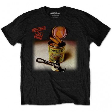 The Rolling Stones Unisex T-Shirt: Sticky Fingers Treacle (Black) (Small)