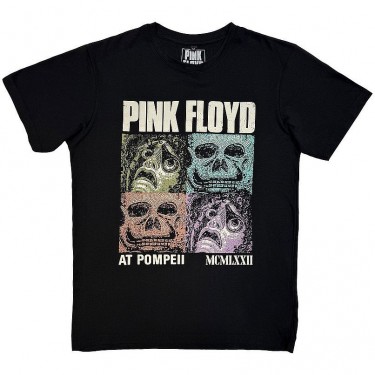 Pink Floyd Unisex Carbon T-Shirt: Mosaics (Black) (Medium)