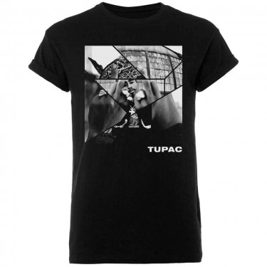 Tupac Unisex T-Shirt: Broken Up (Large)