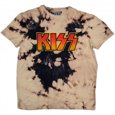 KISS Unisex T-Shirt: Classic Logo (Wash Collection) (X-Large)