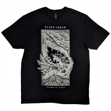 Sleep Token Unisex T-Shirt: The Mouth Of Infinity (Black) (Large)