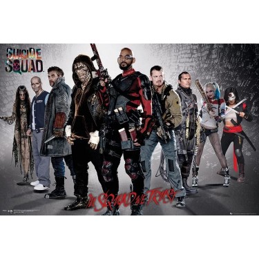 plakát 3437 - SUICIDE SQUAD - GROUP - 91,5 X 61 CM