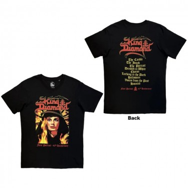 King Diamond Unisex T-Shirt: Fatal Portrait (Black) (Back Print) (X-Large) King Diamond Unisex T-Shirt: Fatal Portrait (Black) (Back Print) (X-Large)