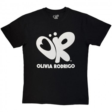 Olivia Rodrigo Unisex T-Shirt: Logo Mono (Black) (Large) Olivia Rodrigo Unisex T-Shirt: Logo Mono (Black) (Large)