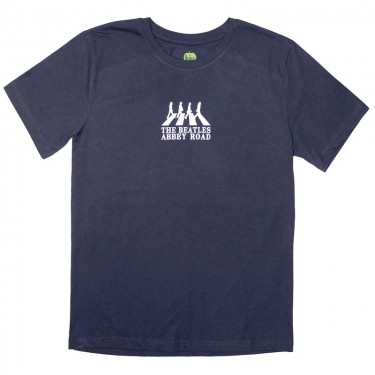 The Beatles Unisex T-Shirt: Mini Abbey Road Crossing Silhouette (Medium)