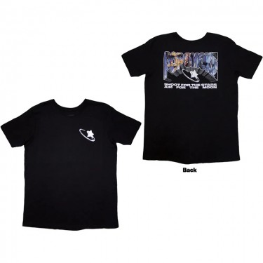 Pop Smoke Unisex T-Shirt: Stars Infill (Black) (Back Print) (X-Large)