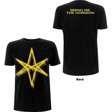 Bring Me The Horizon Unisex T-Shirt: Spray Hex (Back Print) (Small)