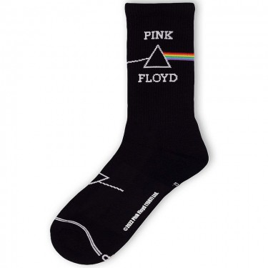 Pink Floyd Unisex Crew Socks: Dark Side of the Moon (Black)  (UK Size 6.5 - 11)