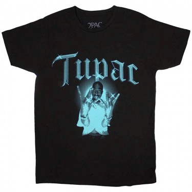 Tupac Unisex T-Shirt: West Side (Black) (X-Large)